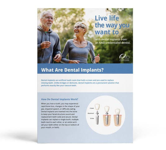 AAID 2023 Brochure What Are Dental Implants