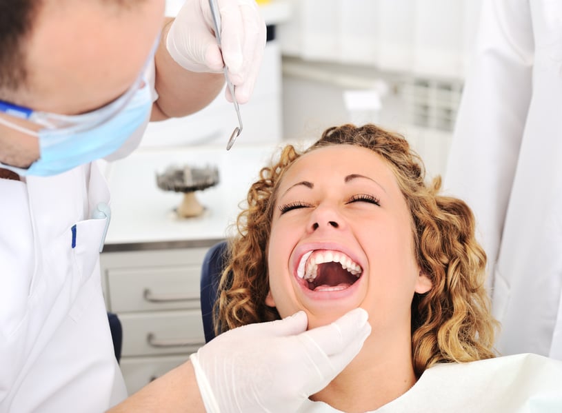 Teeth checkup at dentists office-1